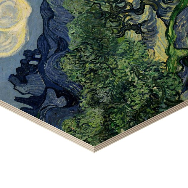 Cuadros de madera paisajes Vincent Van Gogh - Olive Trees