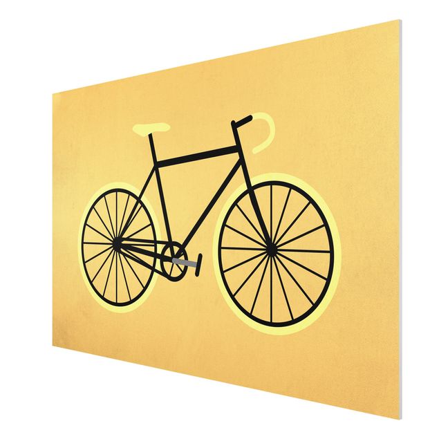 Cuadros modernos y elegantes Bicycle In Yellow