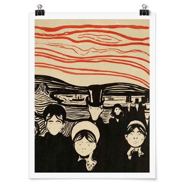 Reproducciones de cuadros Edvard Munch - Anxiety