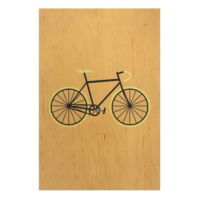 Cuadros de Kubistika Bicycle In Yellow