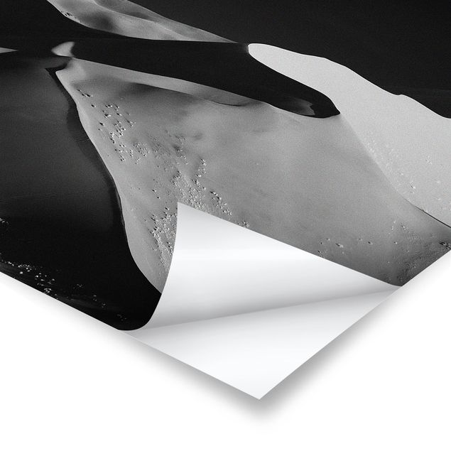 Cuadros modernos blanco y negro Desert - Abstract Dunes