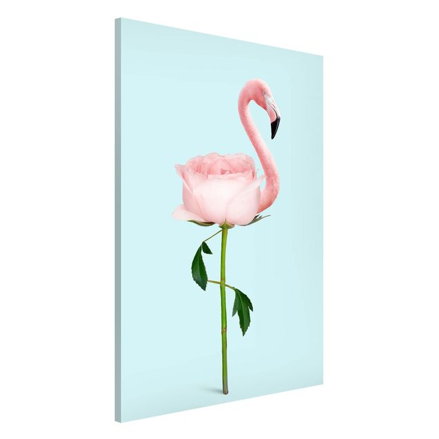 Tableros magnéticos flores Flamingo With Rose