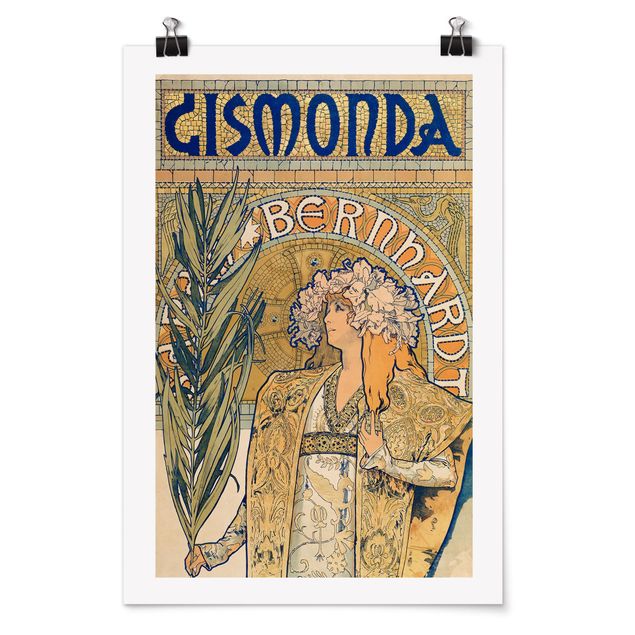 Estilos artísticos Alfons Mucha - Poster For The Play Gismonda