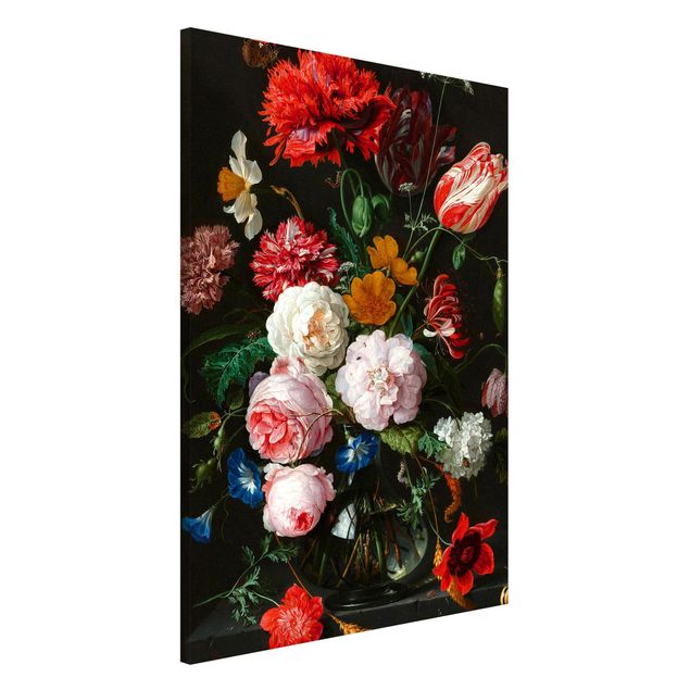 Reproducciones de cuadros Jan Davidsz De Heem - Still Life With Flowers In A Glass Vase