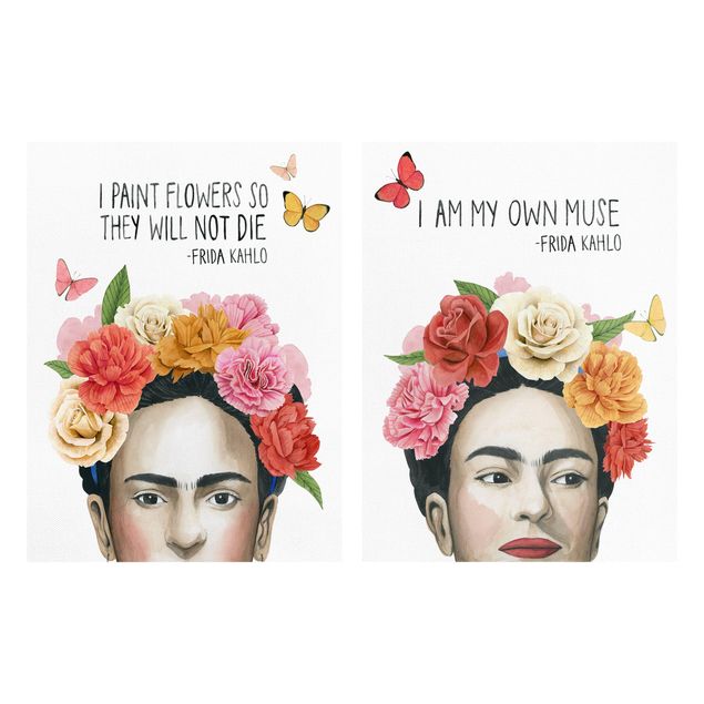 Cuadros multicolores Frida's Thoughts Set I