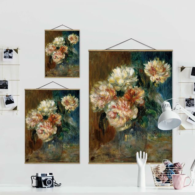 Cuadros de flores Auguste Renoir - Vase of Peonies