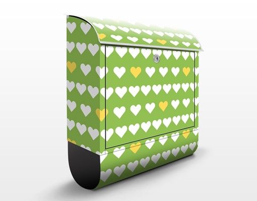 Buzón verde correos Young Love Pattern Design