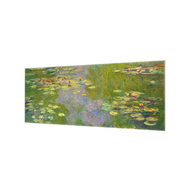 Panel antisalpicaduras cocina flores Claude Monet - Green Water Lilies