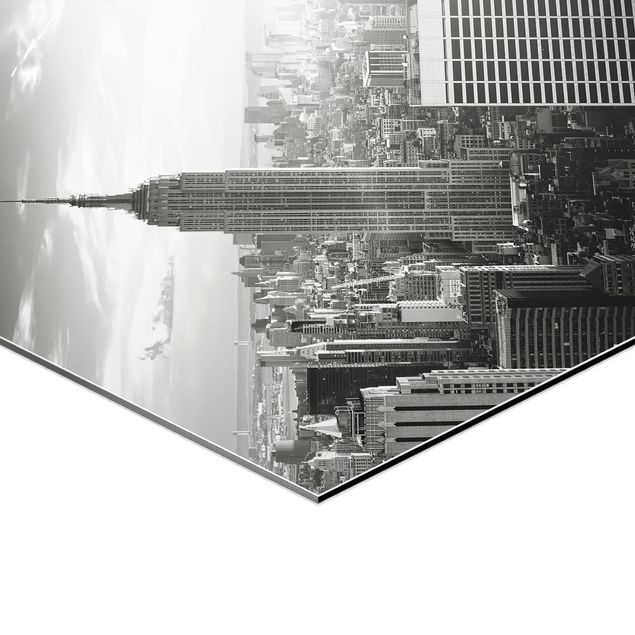 cuadros hexagonales Manhattan Skyline