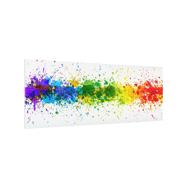 Panel antisalpicaduras cocina patrones Rainbow Splatter
