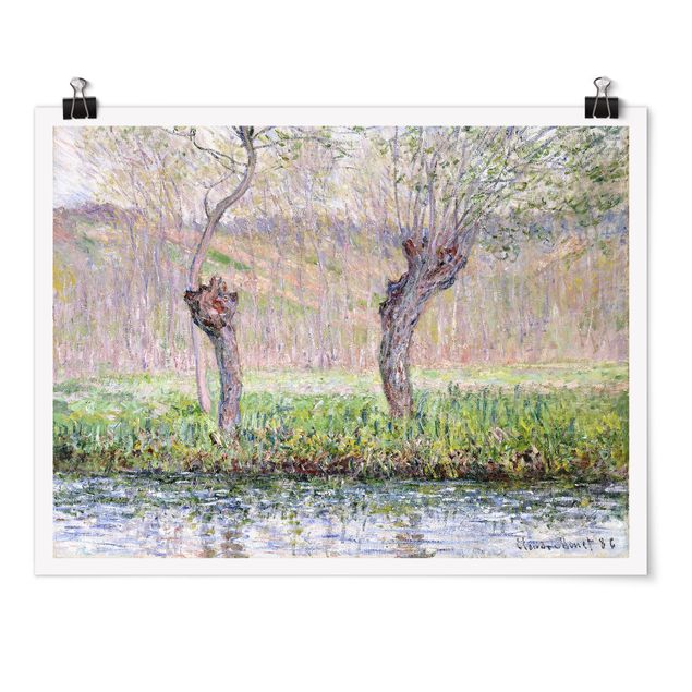 Estilos artísticos Claude Monet - Willow Trees Spring