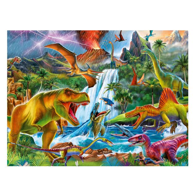 Tableros magnéticos animales Dinosaurs In A Prehistoric Storm