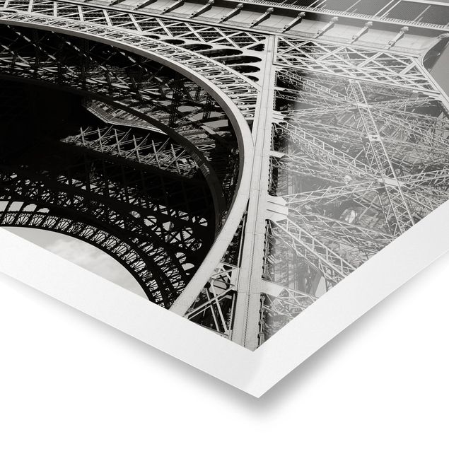 Cuadros modernos blanco y negro Eiffel tower