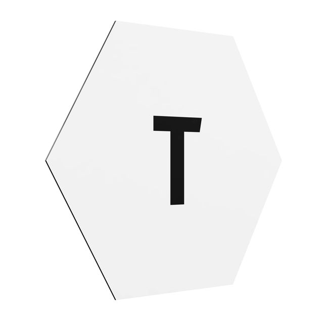 Cuadros modernos Letter White T