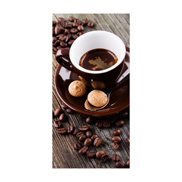 Alfombras marrones Coffee Mugs With Coffee Beans