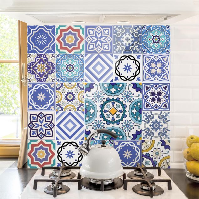 Decoración de cocinas Mirror Tiles - Elaborate Portuguese Tiles