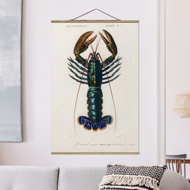Decoración en la cocina Vintage Board Blue Lobster