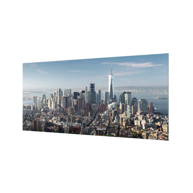 Spritzschutz Glas - Blick vom Empire State Building - Querformat - 2:1