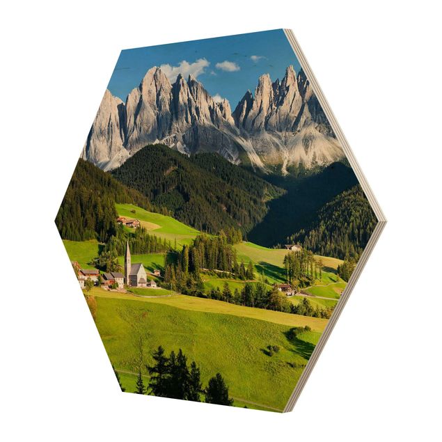 cuadro hexagonal Odle In South Tyrol