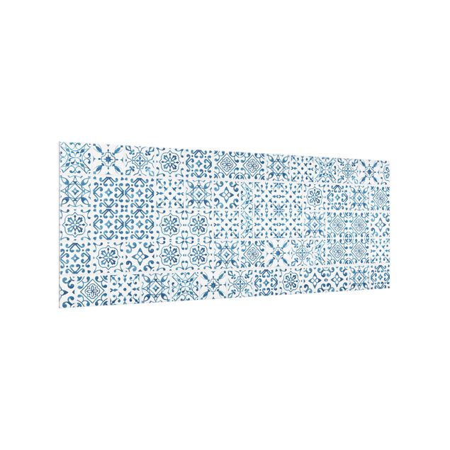 panel-antisalpicaduras-cocina Tile pattern Blue White