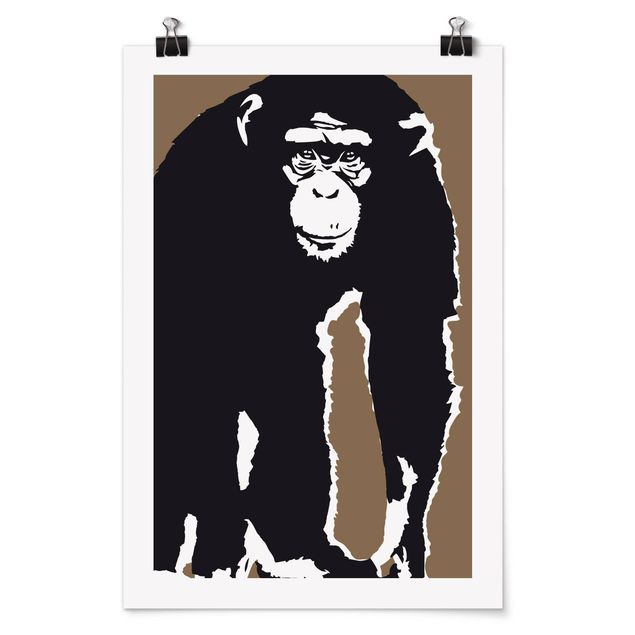 Póster de animales No.TA10 Chimpanzee