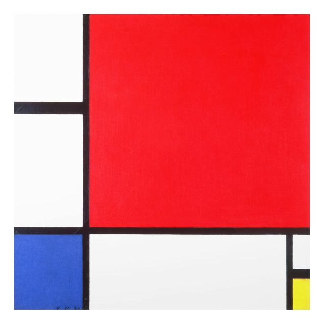Estilos artísticos Piet Mondrian - Composition Red Blue Yellow