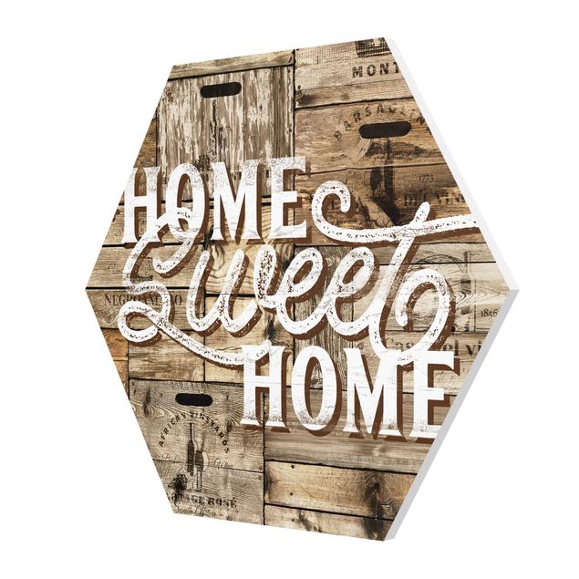 Cuadros Home sweet Home Wooden Panel