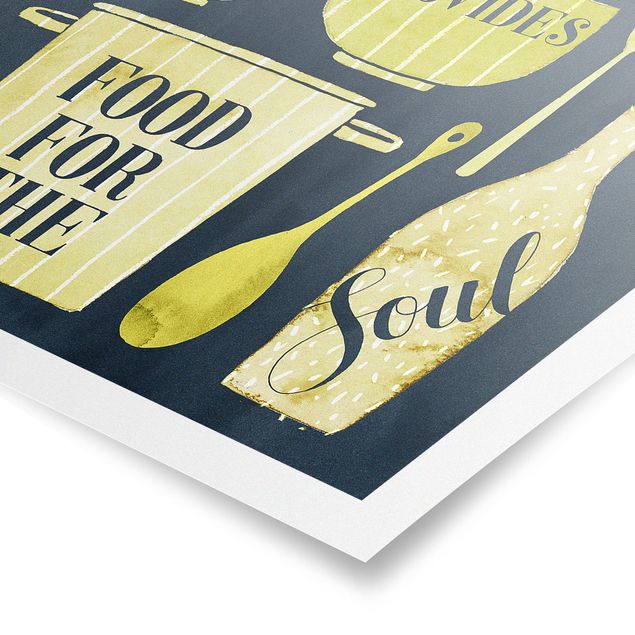 Cuadros tonos amarillos Soul Food - With Love