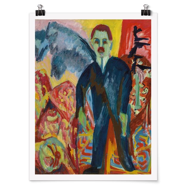 Póster cuadros famosos Ernst Ludwig Kirchner - The Hospital Attendant