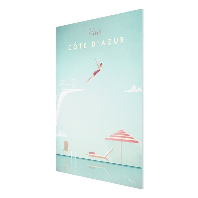Cuadros playa Travel Poster - Côte D'Azur