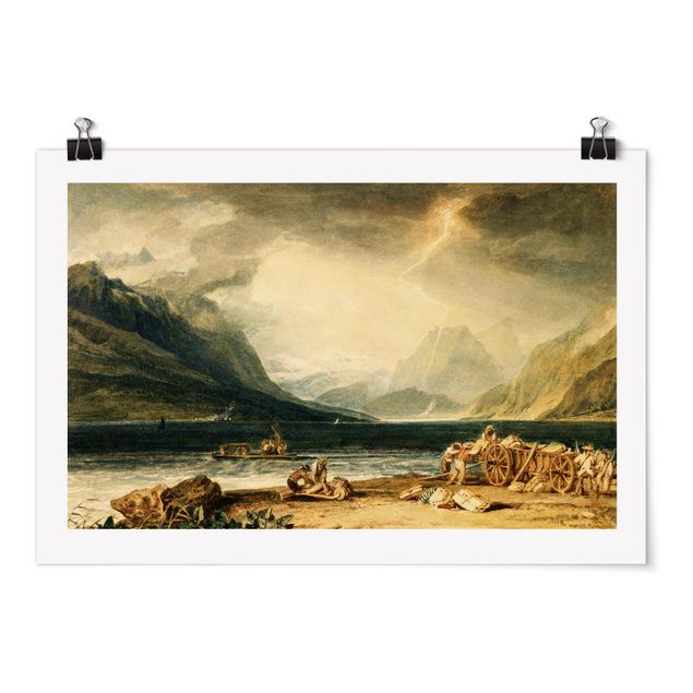Estilos artísticos William Turner - The Lake of Thun, Switzerland