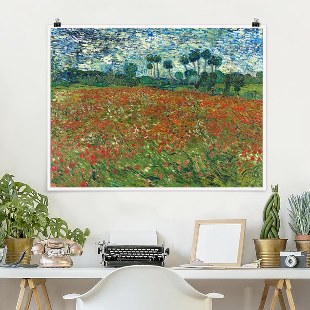 Cuadros amapolas Vincent Van Gogh - Poppy Field