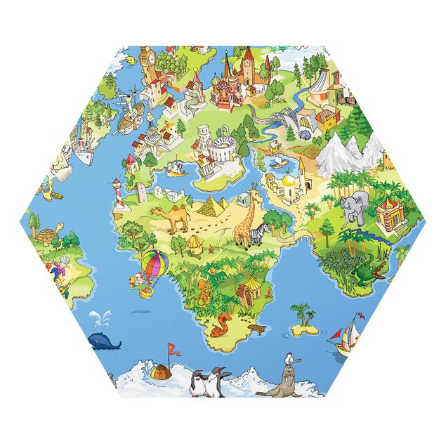 Cuadros Great and Funny Worldmap