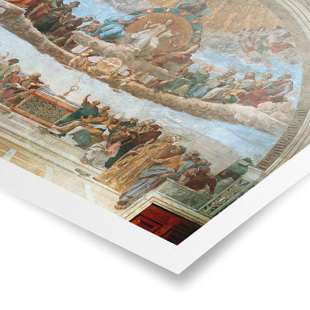 Póster cuadros famosos Raffael - Disputation Of The Holy Sacrament