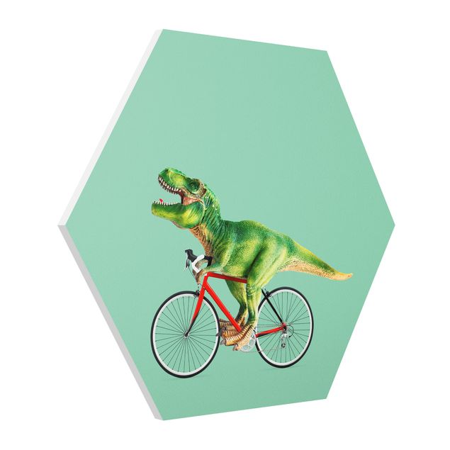 Cuadros modernos Dinosaur With Bicycle