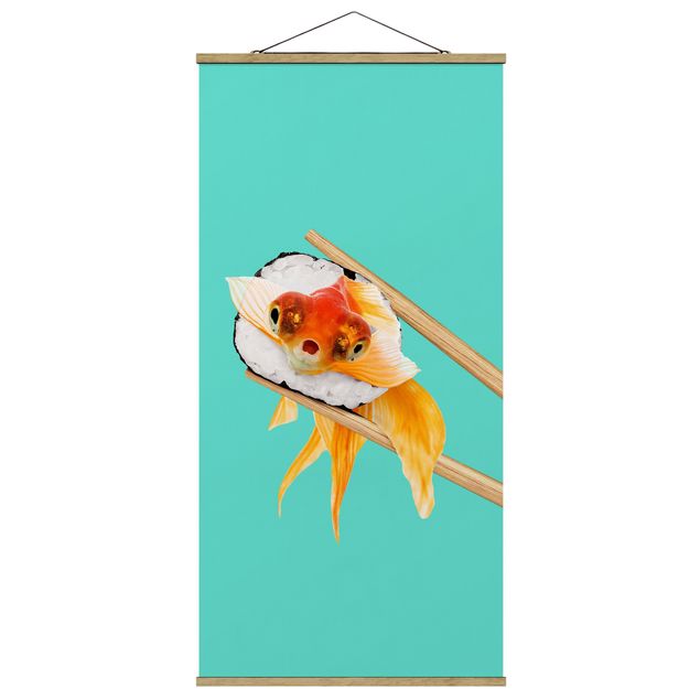 Cuadros modernos Sushi With Goldfish