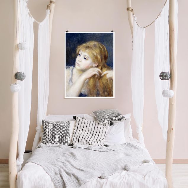 Cuadros famosos Auguste Renoir - Head of a Young Woman