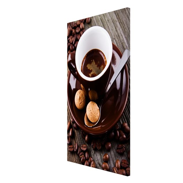Reproducciónes de cuadros Coffee Mugs With Coffee Beans
