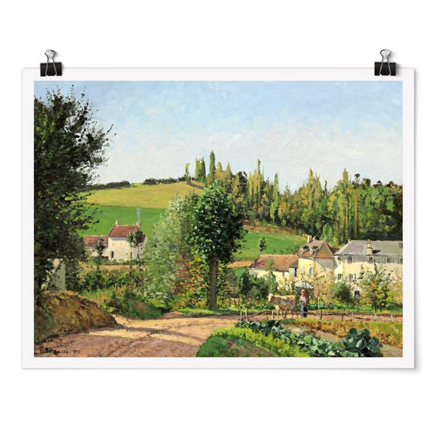 Estilo artístico Post Impresionismo Camille Pissarro - Hamlet In The SurRolling Hillss Of Pontoise