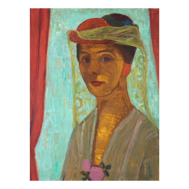 Reproducciónes de cuadros Paula Modersohn-Becker - Self-Portrait with a Hat and Veil