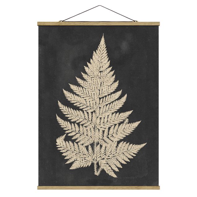 Cuadros retro Fern With Linen Structure I
