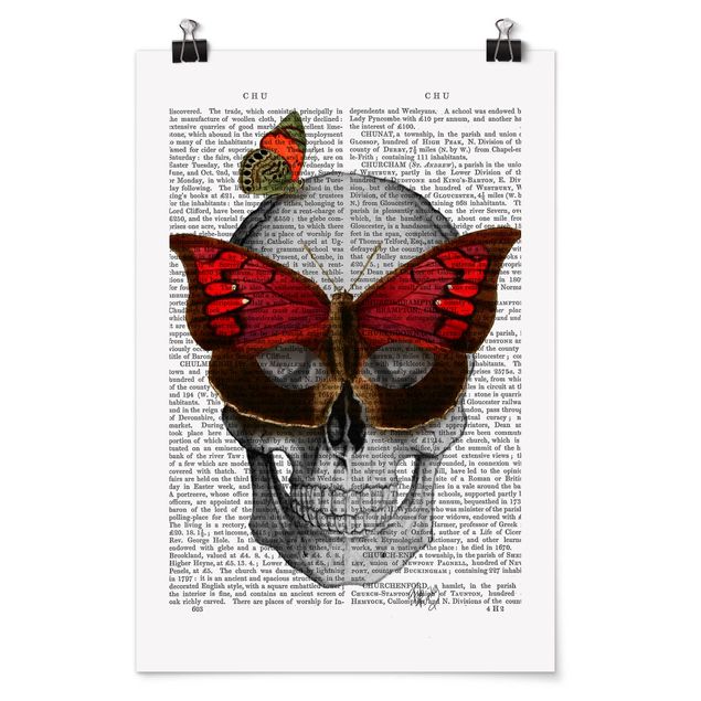 Láminas animales Scary Reading - Butterfly Mask