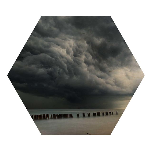 cuadros hexagonales Storm Clouds Over The Baltic Sea