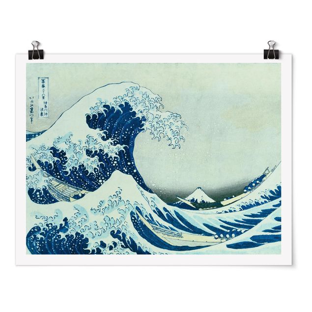 Cuadros paisajes Katsushika Hokusai - The Great Wave At Kanagawa