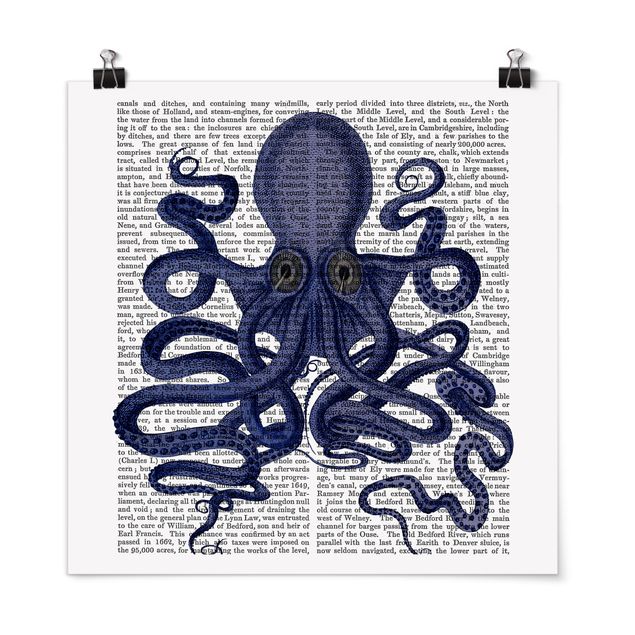 Póster animales Animal Reading - Octopus