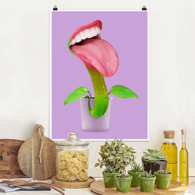 Decoración cocina Carnivorous Plant With Mouth