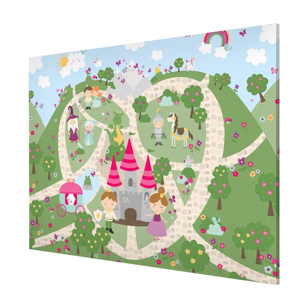 Cuadros decorativos modernos Playoom Mat Wonderland - The Path To The Castle