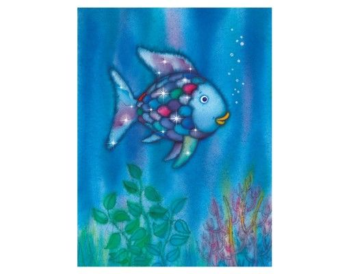 Vinilos para cristales animales The Rainbow Fish - Alone In The Vast Ocean