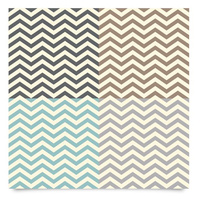 Papel para forrar muebles Modern Zigzag Stripe Pattern In 4 Homely Colours