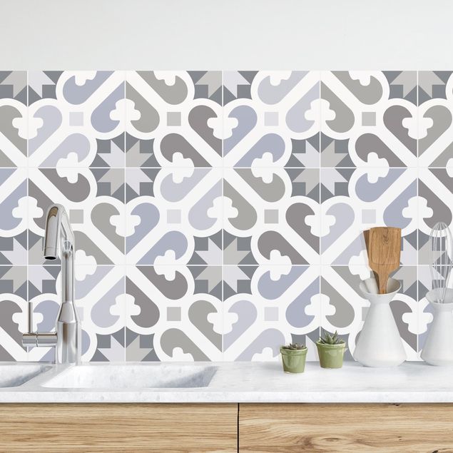 Decoración de cocinas Geometrical Tiles - Air